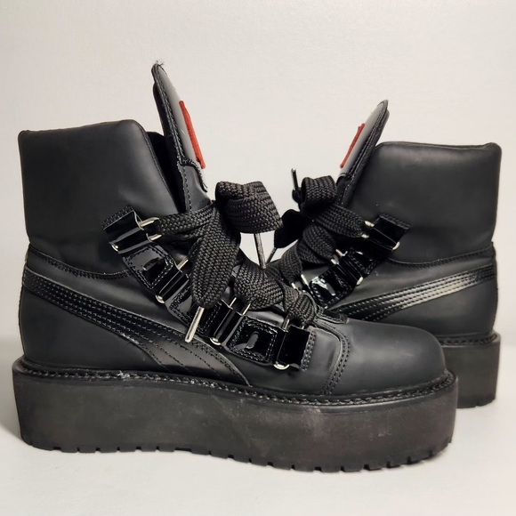 Puma Fenty By Rihanna Sneaker Combat Boot Platform Women Size 8 - Picture 6 of 10